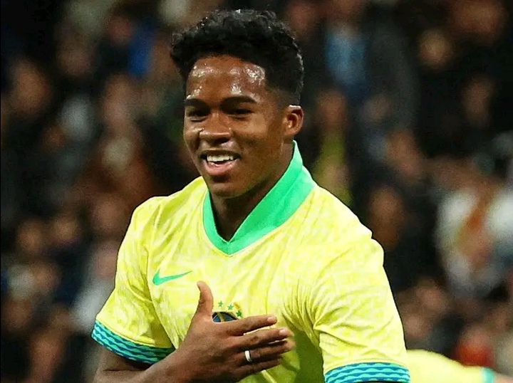 Endrick on Target again as Brazil hold Spain at Bernabeu