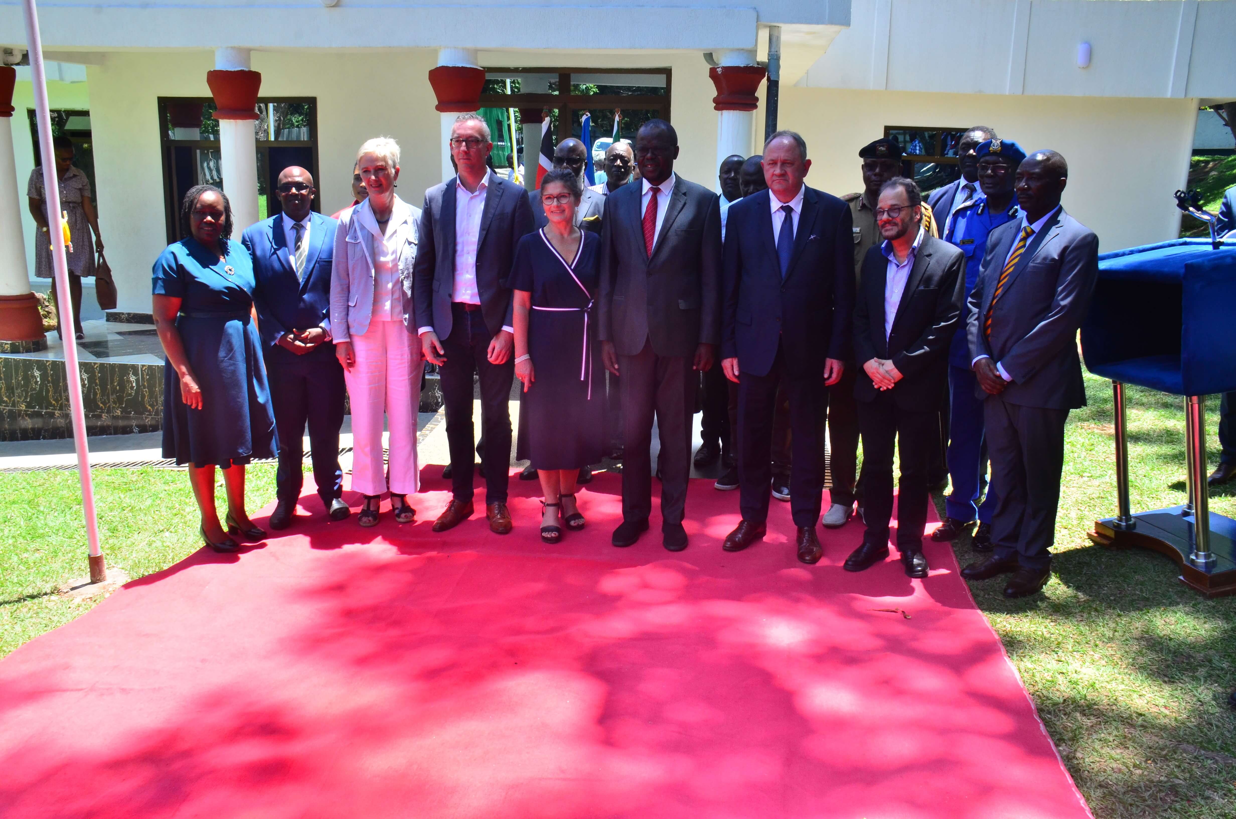 The European Union Ambassador, Mrs Henriette Geiger and Migori Governor Ochilo Ayacko, at the Migori Governor’s Office. Geiger confirmed the EU's position to strengthen co-operation directly with the counties to ensure that the services of the government benefit individuals at the lowest levels. Photo by Janemolly Achieng.