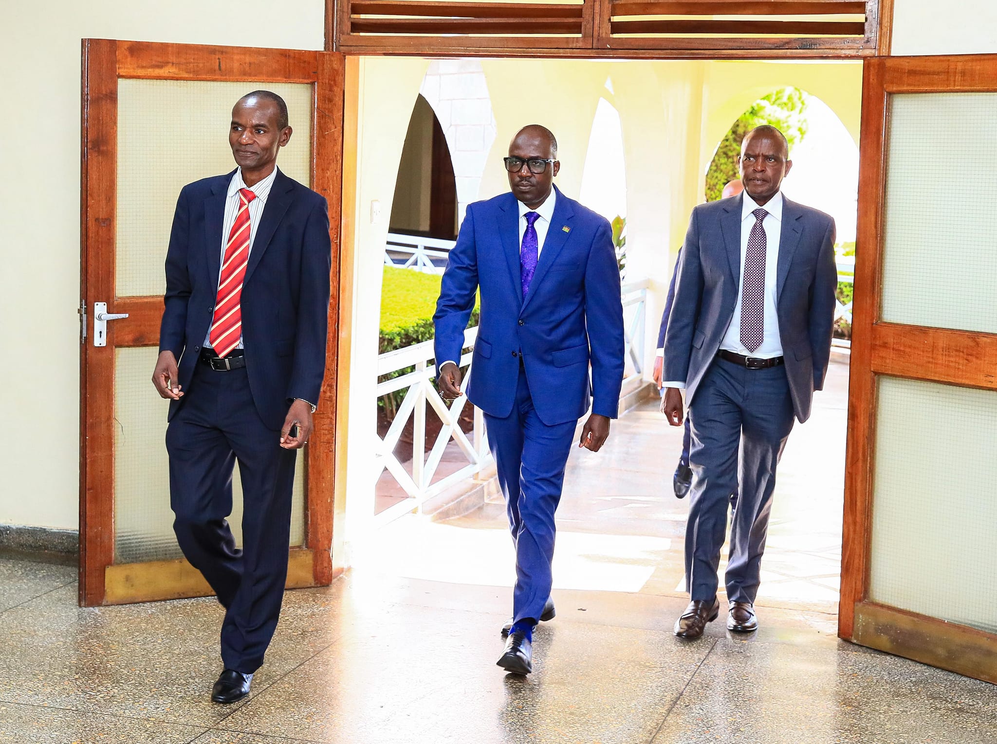 Foreign Affairs PS Korir Sing'oei (centre)