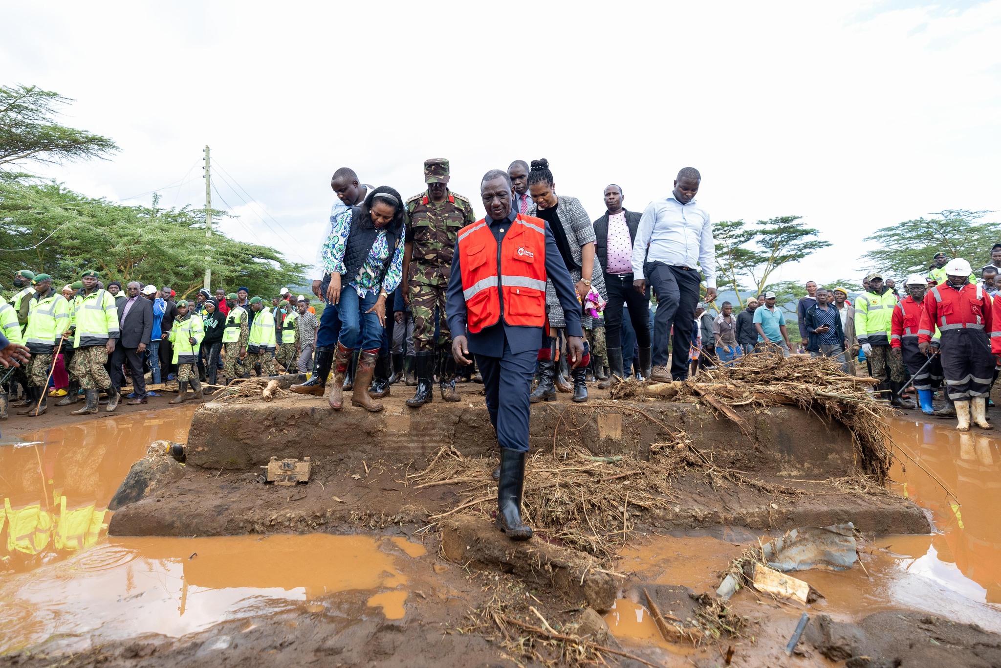 President Ruto in Mai Mahiu