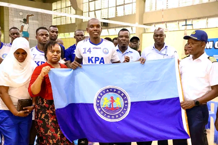 KPA boss Hands National Flag to KPA Volleyball Squad Ahead of African Championship