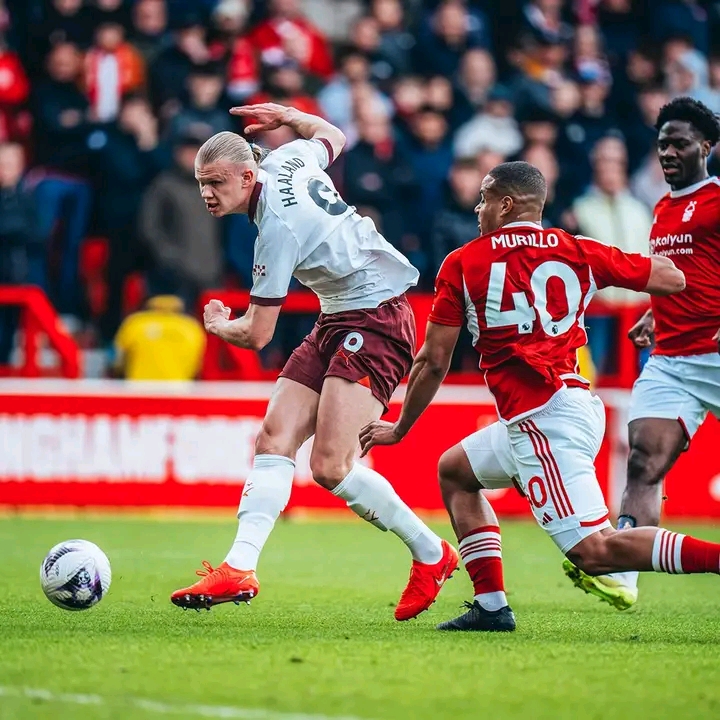 Haaland strikes as City fight on for title defense