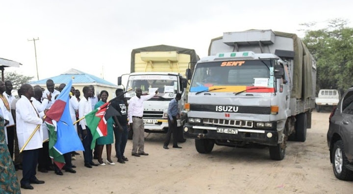 Governor Lomorukai flags off veterinary supplies and supplementary livestock feeds