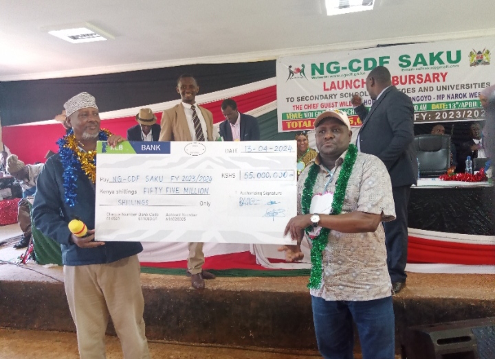 Saku MP stresses proper use of public funds during bursary disbursement