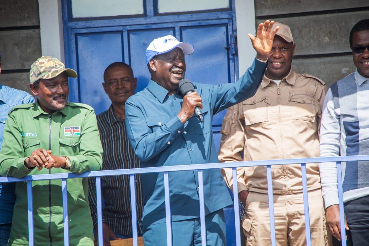 Raila Odinga with Kalonzo Musyoka
