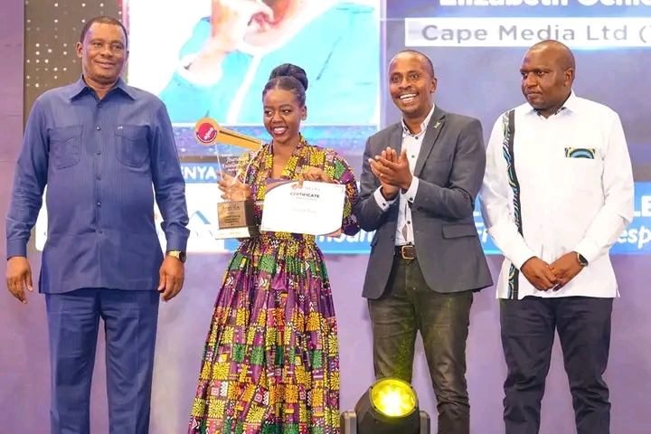 Ajea 2024: TV 47’s Elizabeth Ochieng’ crowned Kenya’s best journalist with young names dominating the nigh gala