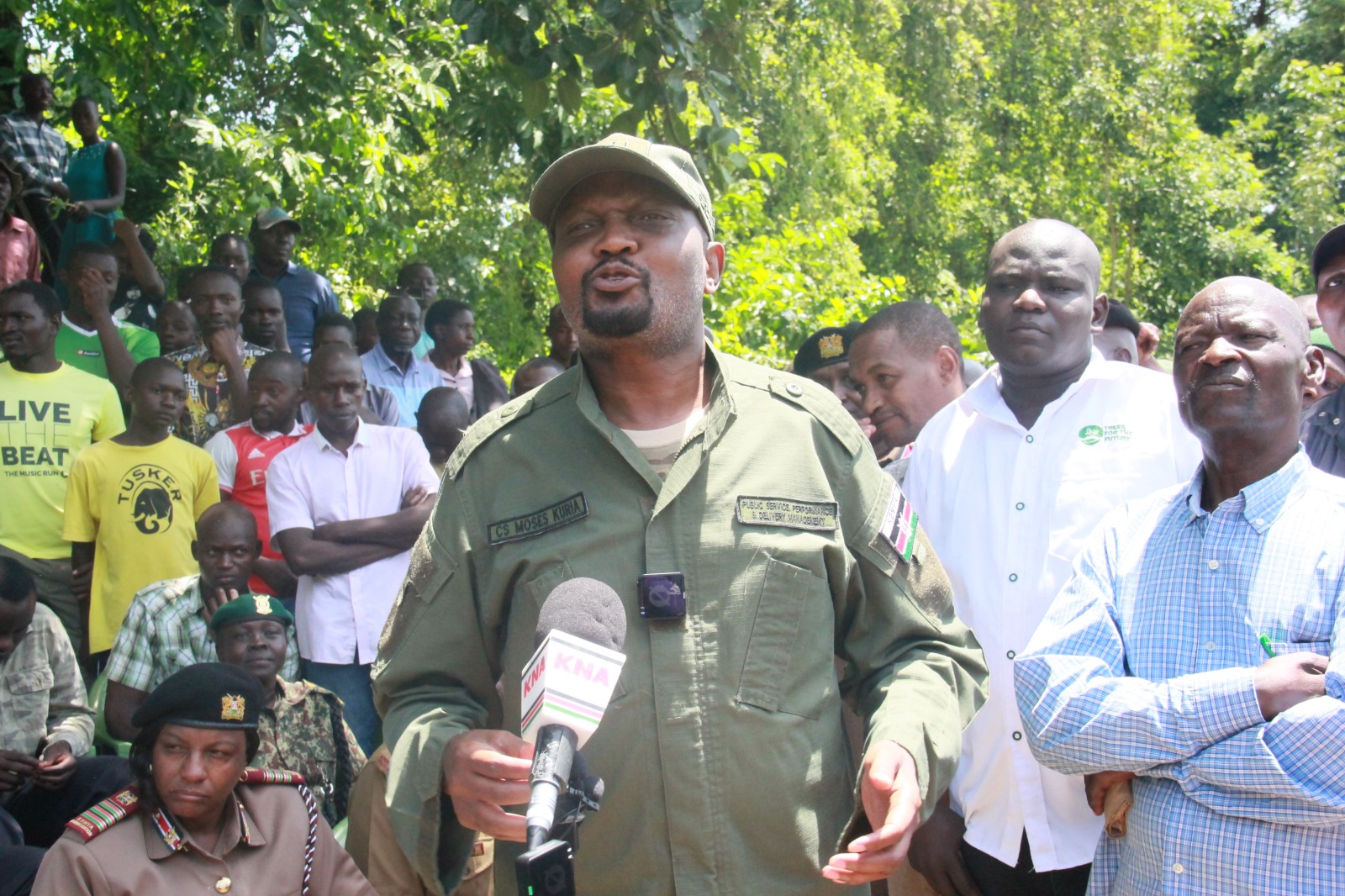 CS Kuria Leads Tree Planting Drive in Kisumu, Urges Community Involvement for Environmental Conservation