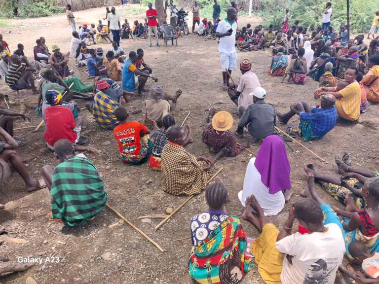 Households sensitized on hygiene and sanitation